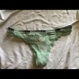 pink sea foam green thong
